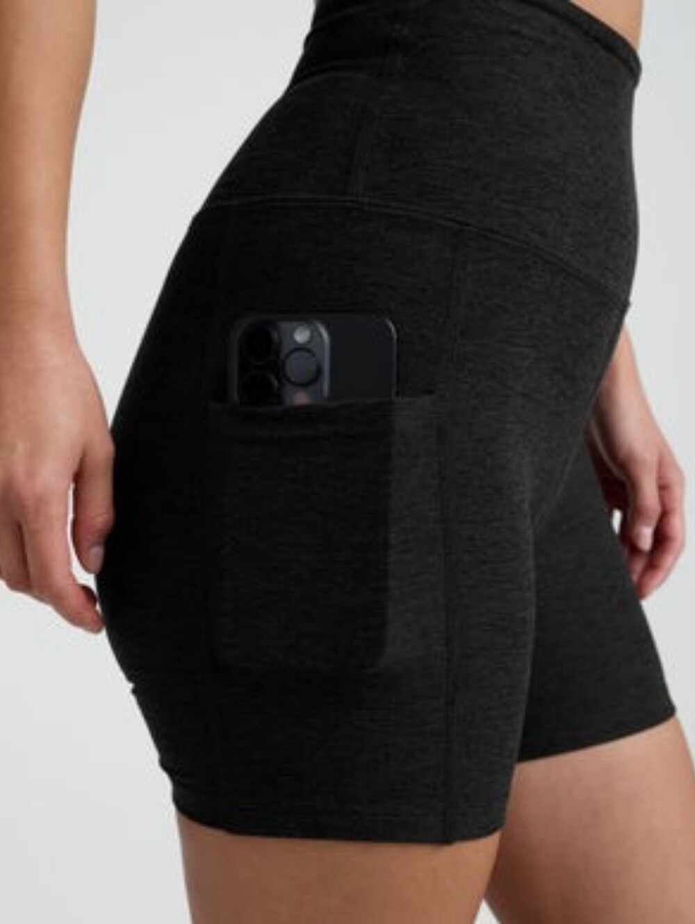 Beyond Yoga Spacedye High-Waisted Biker Shorts with Pockets.